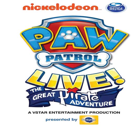 X Barks the Spot in PAW Patrol Live! “The Great Pirate Adventure” in Monroe