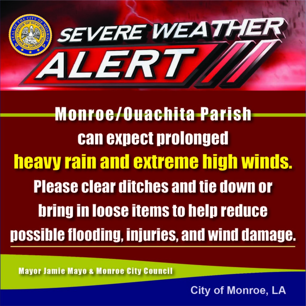 Severe Weather Alert: Rain and Extremely High Winds Predicted